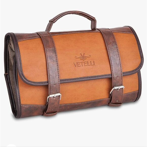 VETELLI Authentic Leather Toiletries bag